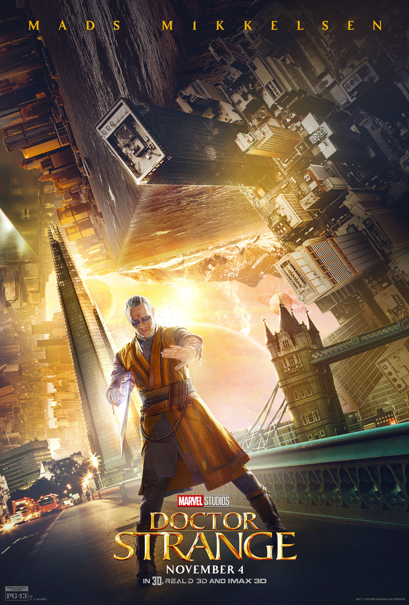Illustration for article titled These Six New Doctor Strange Posters Will Have You Head Over Heels (or Vice Versa)